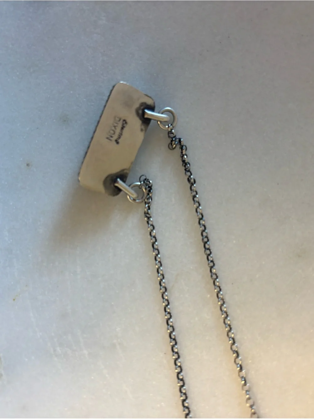 Native Turquoise Bar Pendant Necklace